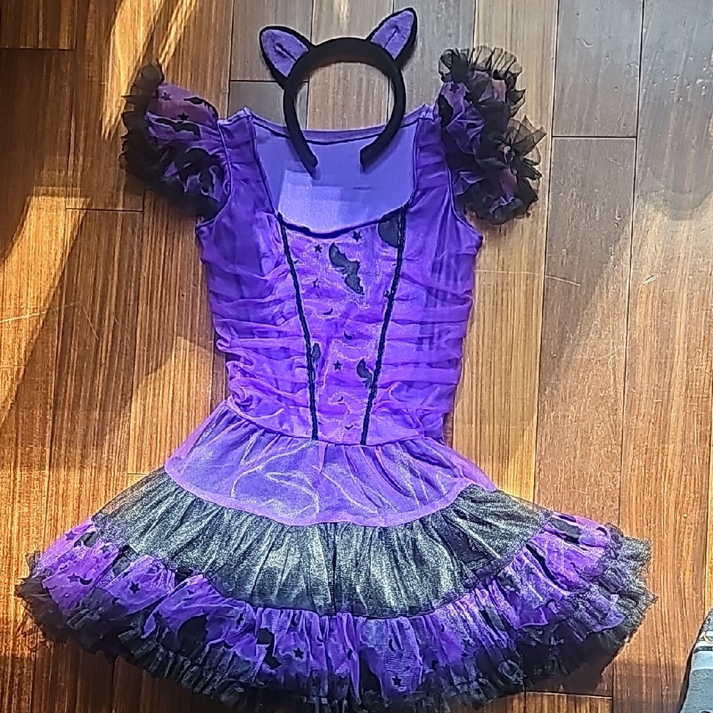 Purple and Black Kids Costume with Headband